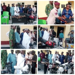 Irewolede LCDA Chairman Empowers Security Operatives With Working Tools
