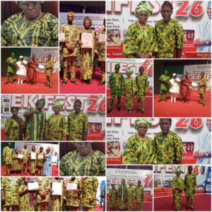 Irewolede LCDA Cultural Troupe Earns Recognition for Outstanding Performance at EKIFEST 2026